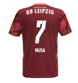 RB Leipzig Antonio Nusa #7 Bortedrakt 2024-25 Kortermet