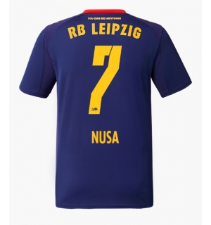 RB Leipzig Antonio Nusa #7 Bortedrakt 2025-26 Kortermet