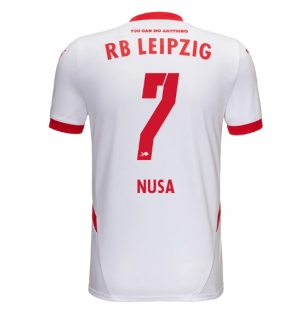 RB Leipzig Antonio Nusa #7 Hjemmedrakt 2024-25 Kortermet