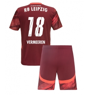 RB Leipzig Arthur Vermeeren #18 Bortedraktsett Barn 2024-25 Kortermet (+ Korte bukser)