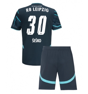 RB Leipzig Benjamin Sesko #30 Tredjedraktsett Barn 2024-25 Kortermet (+ Korte bukser)