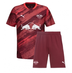 RB Leipzig Bortedraktsett Barn 2024-25 Kortermet (+ Korte bukser)