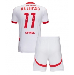 RB Leipzig Lois Openda #11 Hjemmedraktsett Barn 2024-25 Kortermet (+ Korte bukser)