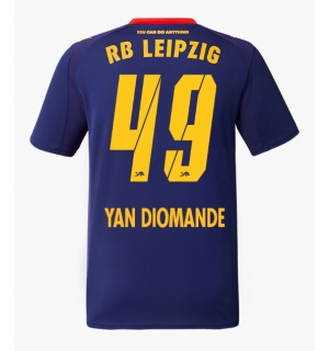 RB Leipzig Yan Diomande #49 Bortedrakt 2025-26 Kortermet