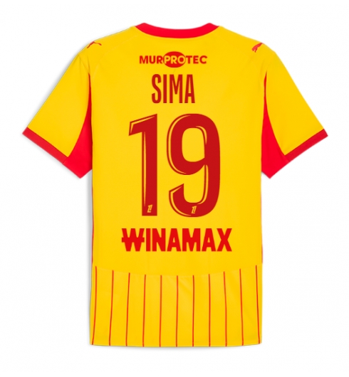 RC Lens Abdallah Sima #19 Hjemmedrakt 2025-26 Kortermet RC Lens Abdallah Sima #19 Hjemmedrakt 2025-26 Kortermet