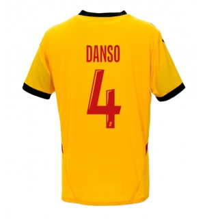 RC Lens Kevin Danso #4 Hjemmedrakt 2024-25 Kortermet