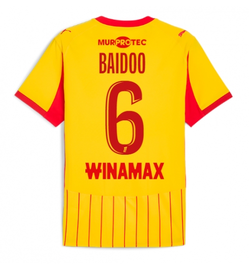 RC Lens Samson Baidoo #6 Hjemmedrakt 2025-26 Kortermet RC Lens Samson Baidoo #6 Hjemmedrakt 2025-26 Kortermet