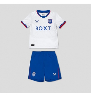 Rangers Bortedraktsett Barn 2024-25 Kortermet (+ Korte bukser)