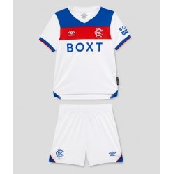 Rangers Bortedraktsett Barn 2025-26 Kortermet (+ Korte bukser)