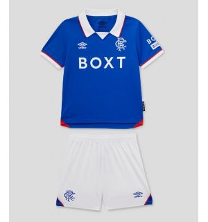 Rangers Hjemmedraktsett Barn 2025-26 Kortermet (+ Korte bukser)