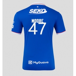 Rangers Mikey Moore #47 Hjemmedrakt 2025-26 Kortermet