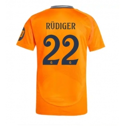 Real Madrid Antonio Rudiger #22 Bortedrakt 2024-25 Kortermet