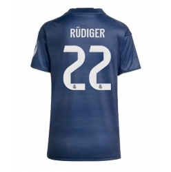 Real Madrid Antonio Rudiger #22 Bortedrakt Dame 2025-26 Kortermet
