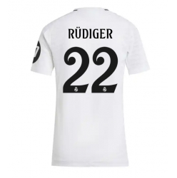 Real Madrid Antonio Rudiger #22 Hjemmedrakt Dame 2024-25 Kortermet