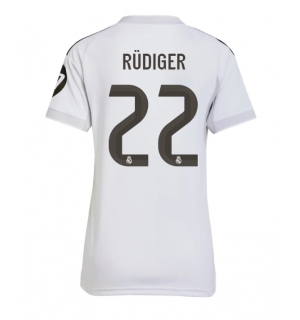 Real Madrid Antonio Rudiger #22 Hjemmedrakt Dame 2025-26 Kortermet