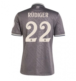 Real Madrid Antonio Rudiger #22 Tredjedrakt 2024-25 Kortermet