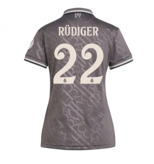 Real Madrid Antonio Rudiger #22 Tredjedrakt Dame 2024-25 Kortermet