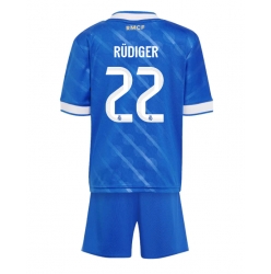 Real Madrid Antonio Rudiger #22 Tredjedraktsett Barn 2025-26 Kortermet (+ Korte bukser)
