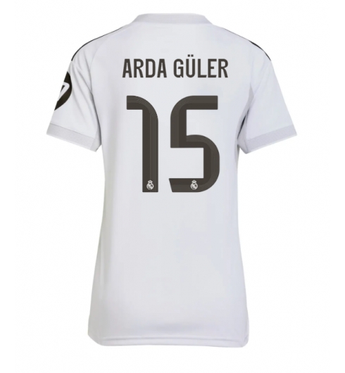 Real Madrid Arda Guler #15 Hjemmedrakt Dame 2025-26 Kortermet Real Madrid Arda Guler #15 Hjemmedrakt Dame 2025-26 Kortermet