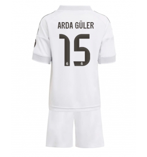 Real Madrid Arda Guler #15 Hjemmedraktsett Barn 2025-26 Kortermet (+ Korte bukser)