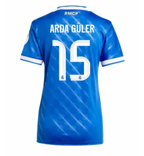 Real Madrid Arda Guler #15 Tredjedrakt Dame 2025-26 Kortermet Real Madrid Arda Guler #15 Tredjedrakt Dame 2025-26 Kortermet