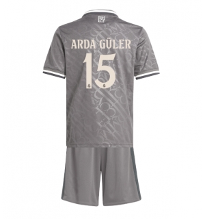 Real Madrid Arda Guler #15 Tredjedraktsett Barn 2024-25 Kortermet (+ Korte bukser)