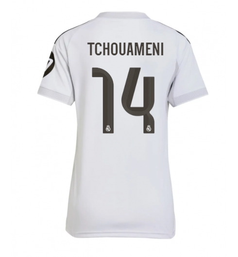 Real Madrid Aurelien Tchouameni #14 Hjemmedrakt Dame 2025-26 Kortermet Real Madrid Aurelien Tchouameni #14 Hjemmedrakt Dame 2025-26 Kortermet
