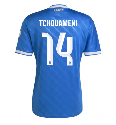 Real Madrid Aurelien Tchouameni #14 Tredjedrakt 2025-26 Kortermet Real Madrid Aurelien Tchouameni #14 Tredjedrakt 2025-26 Kortermet