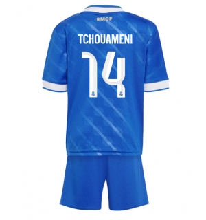 Real Madrid Aurelien Tchouameni #14 Tredjedraktsett Barn 2025-26 Kortermet (+ Korte bukser)