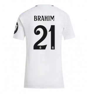 Real Madrid Brahim Diaz #21 Hjemmedrakt Dame 2024-25 Kortermet