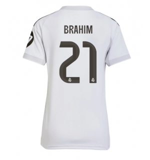 Real Madrid Brahim Diaz #21 Hjemmedrakt Dame 2025-26 Kortermet