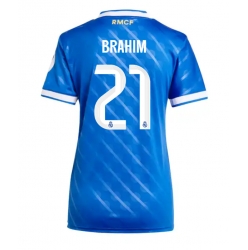 Real Madrid Brahim Diaz #21 Tredjedrakt Dame 2025-26 Kortermet