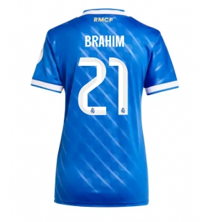 Real Madrid Brahim Diaz #21 Tredjedrakt Dame 2025-26 Kortermet