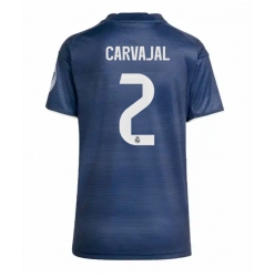 Real Madrid Daniel Carvajal #2 Bortedrakt Dame 2025-26 Kortermet
