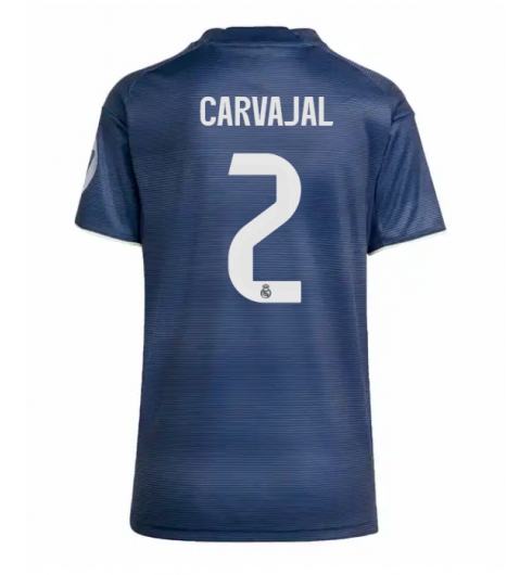 Real Madrid Daniel Carvajal #2 Bortedrakt Dame 2025-26 Kortermet Real Madrid Daniel Carvajal #2 Bortedrakt Dame 2025-26 Kortermet
