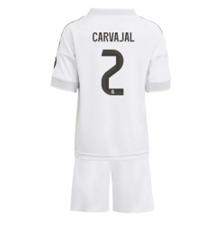 Real Madrid Daniel Carvajal #2 Hjemmedraktsett Barn 2025-26 Kortermet (+ Korte bukser)