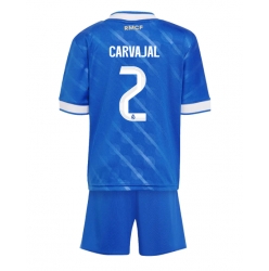 Real Madrid Daniel Carvajal #2 Tredjedraktsett Barn 2025-26 Kortermet (+ Korte bukser)