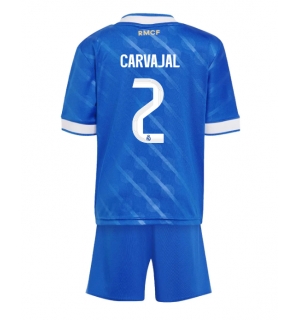 Real Madrid Daniel Carvajal #2 Tredjedraktsett Barn 2025-26 Kortermet (+ Korte bukser)
