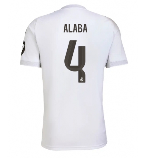 Real Madrid David Alaba #4 Hjemmedrakt 2025-26 Kortermet Real Madrid David Alaba #4 Hjemmedrakt 2025-26 Kortermet