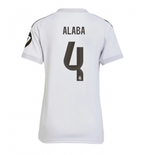 Real Madrid David Alaba #4 Hjemmedrakt Dame 2025-26 Kortermet