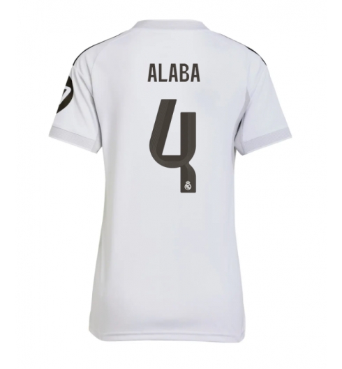 Real Madrid David Alaba #4 Hjemmedrakt Dame 2025-26 Kortermet Real Madrid David Alaba #4 Hjemmedrakt Dame 2025-26 Kortermet