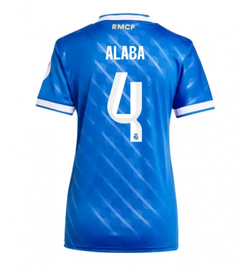 Real Madrid David Alaba #4 Tredjedrakt Dame 2025-26 Kortermet Real Madrid David Alaba #4 Tredjedrakt Dame 2025-26 Kortermet