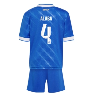 Real Madrid David Alaba #4 Tredjedraktsett Barn 2025-26 Kortermet (+ Korte bukser)