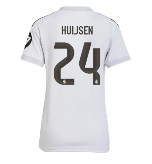 Real Madrid Dean Huijsen #24 Hjemmedrakt Dame 2025-26 Kortermet Real Madrid Dean Huijsen #24 Hjemmedrakt Dame 2025-26 Kortermet