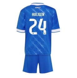 Real Madrid Dean Huijsen #24 Tredjedraktsett Barn 2025-26 Kortermet (+ Korte bukser)