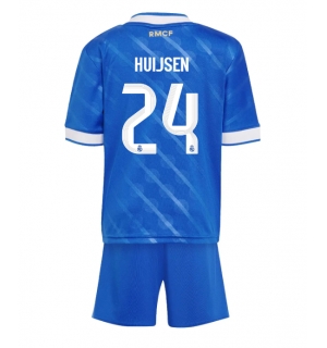 Real Madrid Dean Huijsen #24 Tredjedraktsett Barn 2025-26 Kortermet (+ Korte bukser)