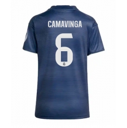 Real Madrid Eduardo Camavinga #6 Bortedrakt Dame 2025-26 Kortermet