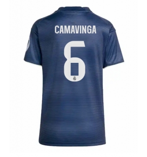 Real Madrid Eduardo Camavinga #6 Bortedrakt Dame 2025-26 Kortermet