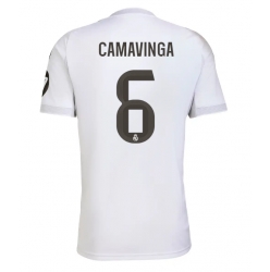 Real Madrid Eduardo Camavinga #6 Hjemmedrakt 2025-26 Kortermet