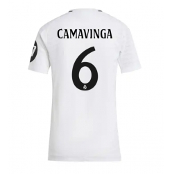 Real Madrid Eduardo Camavinga #6 Hjemmedrakt Dame 2024-25 Kortermet